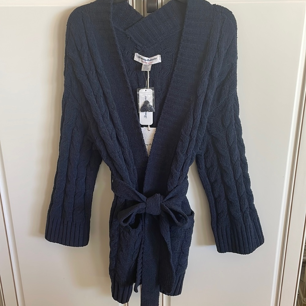 NWT Tommy Bahama Island Soft Navy Cardigan